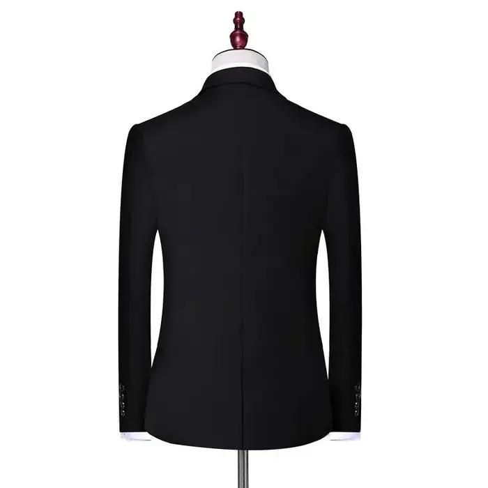 Costume uni pour homme S-8XL, mode décontractée, extérieur, gentleman, affaires, mariage, coupe ajus