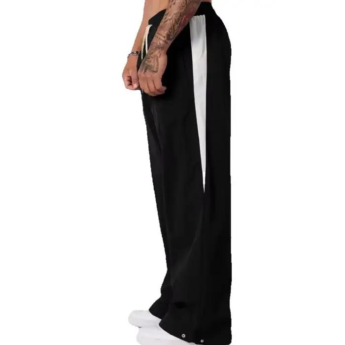 Pantalon de survêtement ample et décontracté pour homme jambes larges tendance sport épissage respirant nouvelle collection automne 2025