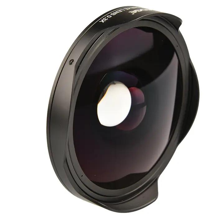 Adaptateur d'objectif Ultra Fisheye Vlogmagic 0,3x HD 37MM/43MM avec capot uniquement pour caméras v