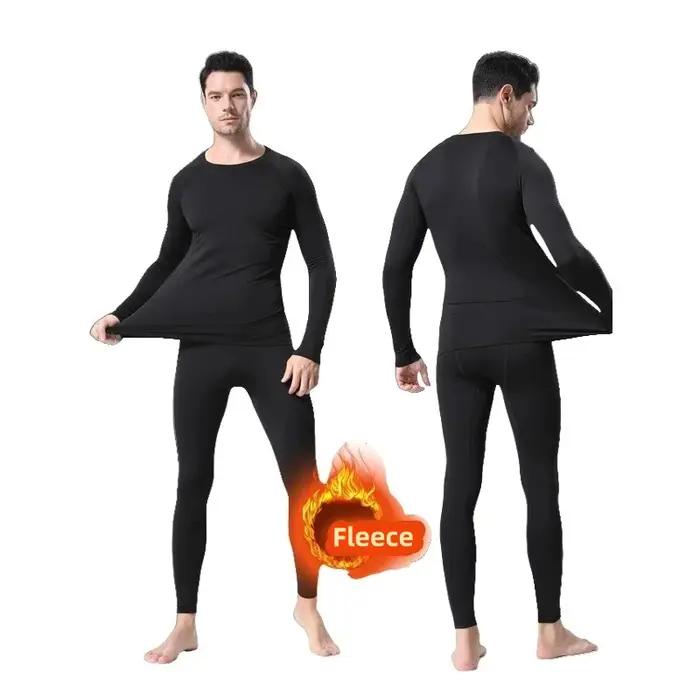 Sous-vetements thermiques hommes mince sourire elastique compression fitness sports d'hiver premiere couche vetements maillot de corps confort performance hiver activites physiques occasions speciales