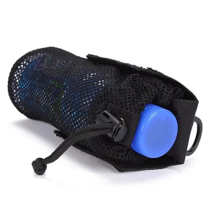 Pochette de bouteille d'eau de cyclisme en plein air, support tactique Molle, sac de rangement pliab