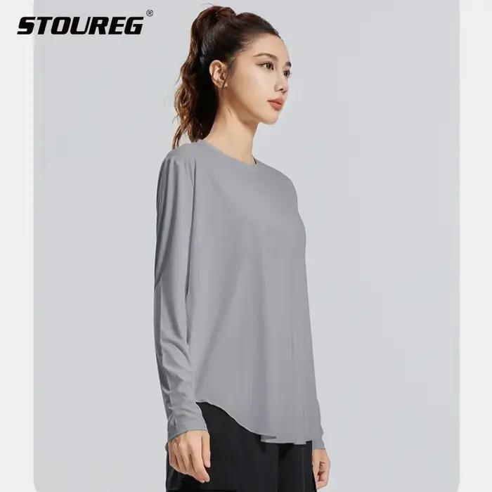 STOUREG – couverture de Yoga, vêtements de sport respirants, chemise de Fitness ample, hauts d'entra