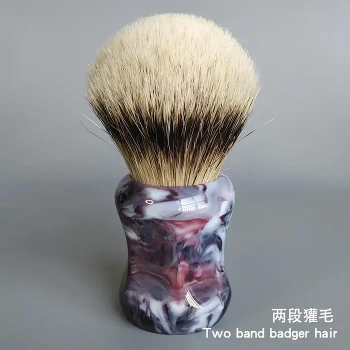Dscosmetic – brosse de rasage dense à 2 bandes, 26mm, avec une bonne colonne vertébrale
