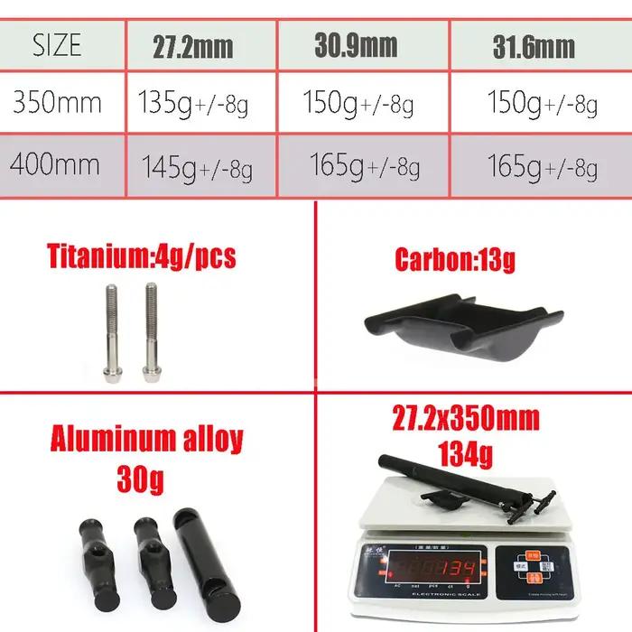 ELITA ONE-Tige de dégager en fibre de carbone pour VTT, Tige de dégager de vélo de route, Tige de dé