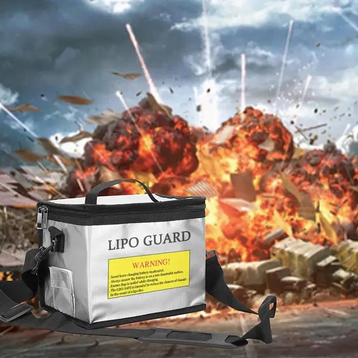 Sac de sécurité pour batterie Lipo 215x145x165mm, sac ignifuge et antidéflagrant, protection de batt