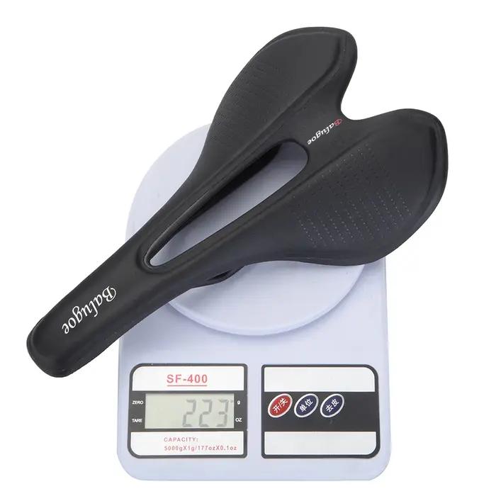 Selle de vélo vtt montagne route siège de vélo en cuir PU rempli de Gel coussin de cyclisme conforta
