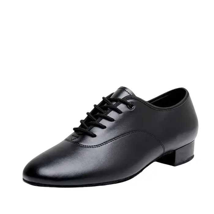Chaussures de danse latine homme talon 2.5cm noir et blanc professionnelles pour tango salsa jazz danse de salon occasions spéciales