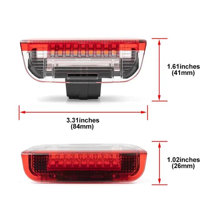 4x blanc/rouge Led porte courtoisie voyant d'avertissement intérieur lampe de bienvenue pour VW Golf