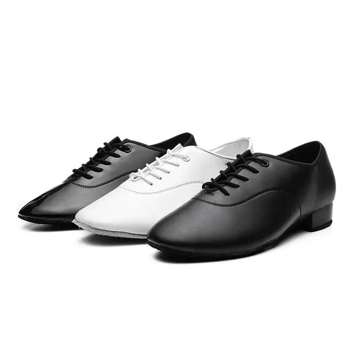 Chaussures de danse latine professionnelles homme - Tango salsa jazz talon 2.5 cm