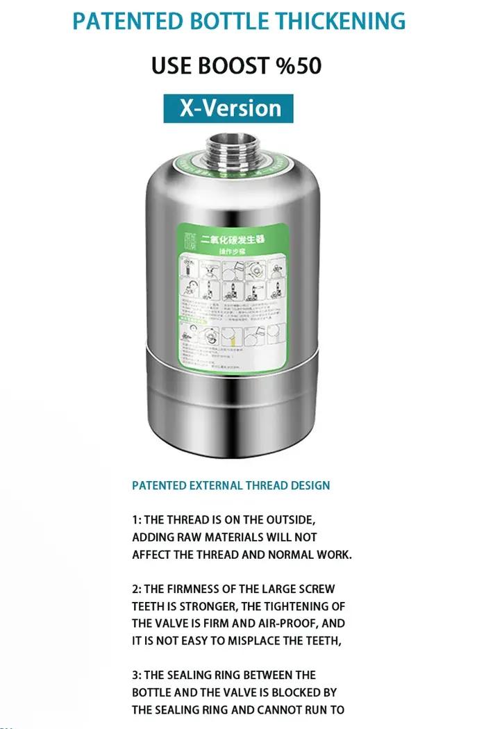 Générateur de CO2 pour aquarium, système de générateur à intervalles de CO2, électrovanne, diffuseur