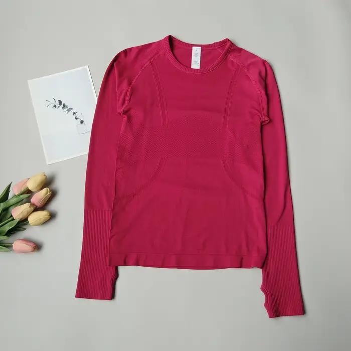 Hauts de sport pour femmes, coupe cintrée, col rond, vêtements de Yoga à séchage rapide, vêtements d