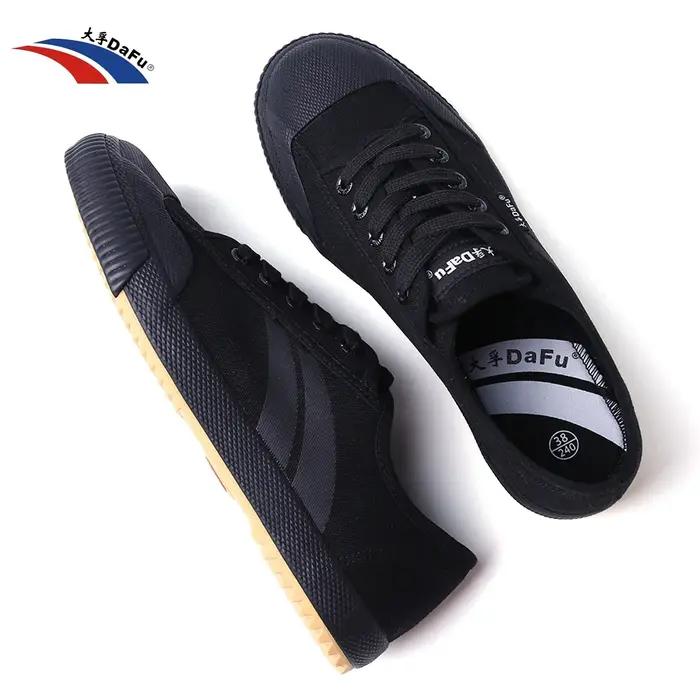 Chaussures Destroy Fu pour arts martiaux, baskets classiques, toutes noires, améliorées