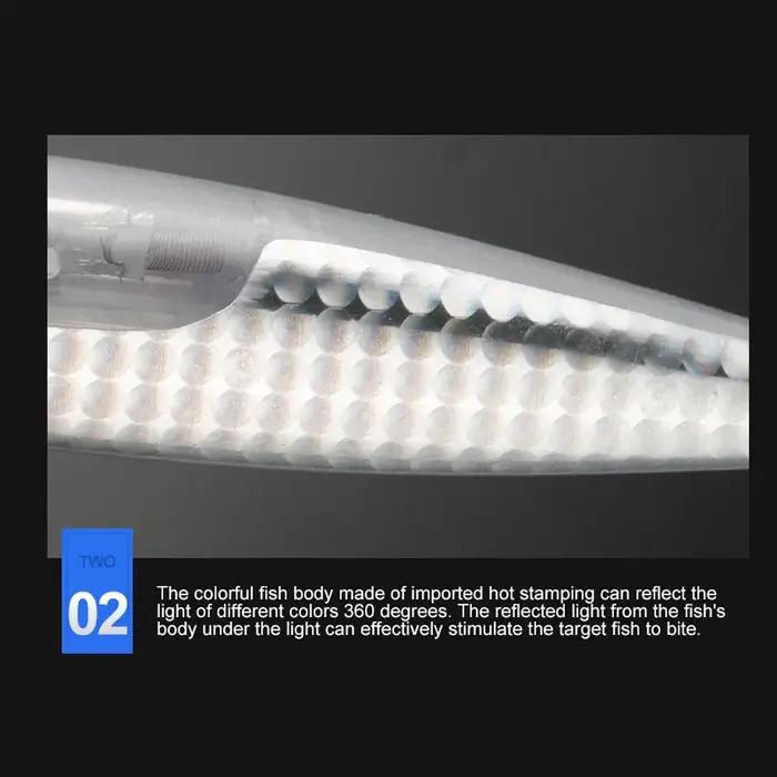 JOHNCOO vairon flottant 130mm 18.5g longue coulée appât dur lame Flash Wobbler leurre de pêche leurr