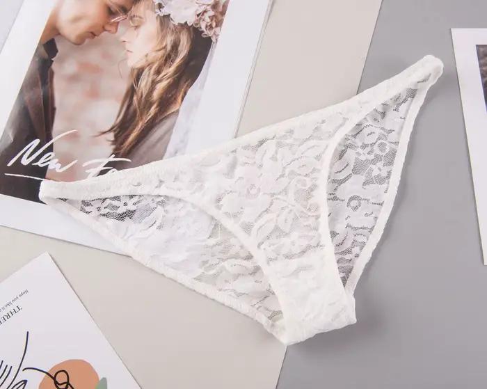 Sous-vêtements sexy en dentelle pour femmes culotte transparente slip confortable taille basse caleçon sans couture lingerie féminine occasions spéciales libertés et séductions