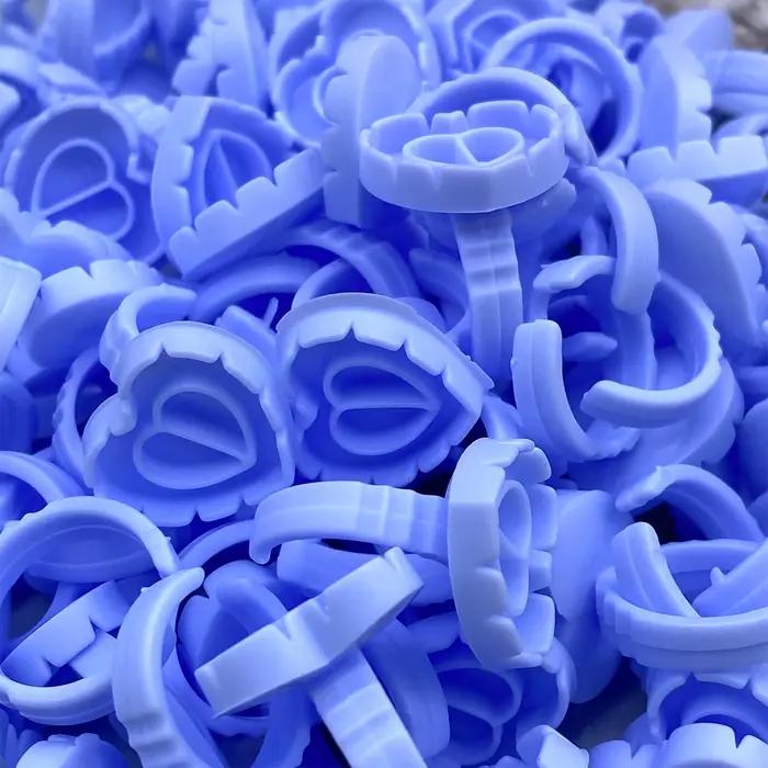 100 pièces en gros jetable cils colle ventilateur tasse anneaux support conteneur tatouage Pigment c