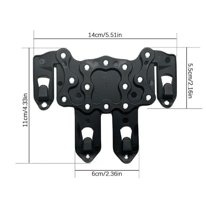 Adaptateur de fixation en plastique pour gilet MOLLE, support de poche à dos, clip pour holster Gloc