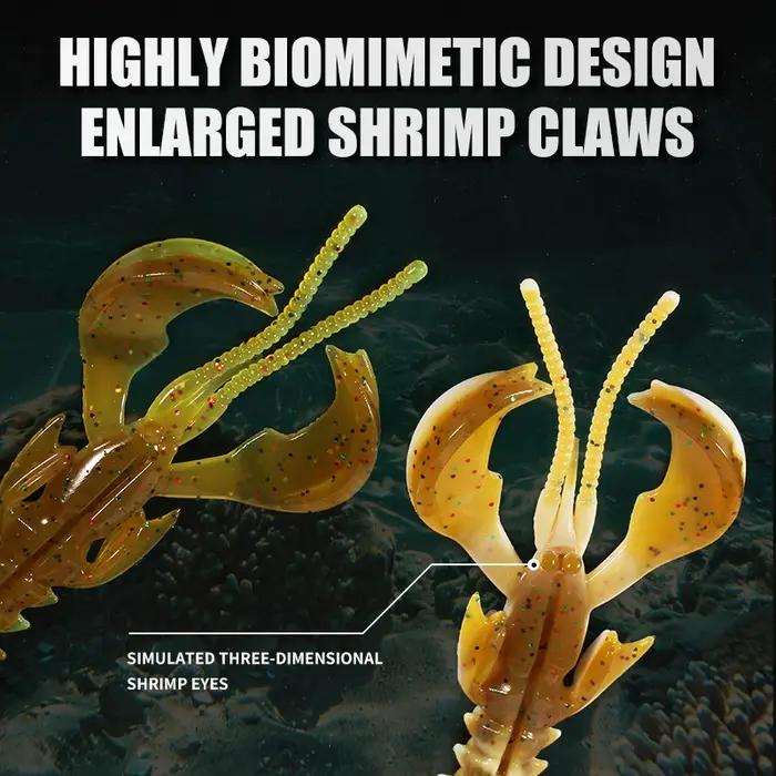 Leurres fous supercontinent 65mm/10 pièces 40mm/20 pièces leurre souple leurres de pêche crevettes h
