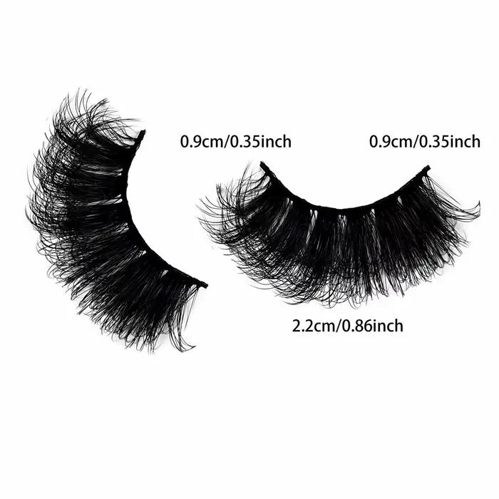 5 paires de cils Faux cils de vison longue durée cils de vison moelleux Volume dramatique Extension