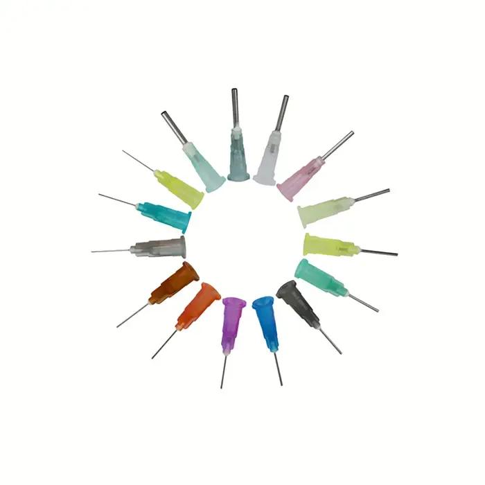 Distributeur de seringues liquide de précision droites, 50 pièces, pointes d'aiguilles 14/15/16/18/1