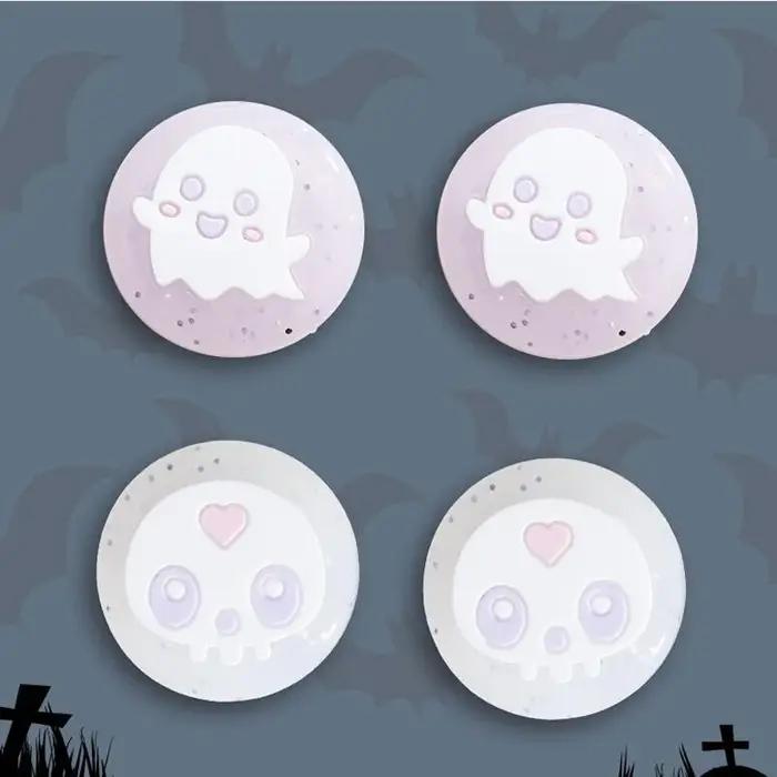 Stars Ghost – Joystick Transparent à paillettes, capuchon de poignée en Silicone pour Nintendo Switc