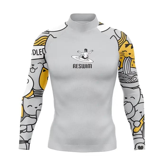Maillot de bain homme protection UV - Combinaison anti-éruptions pour plongée et sports aquatiques