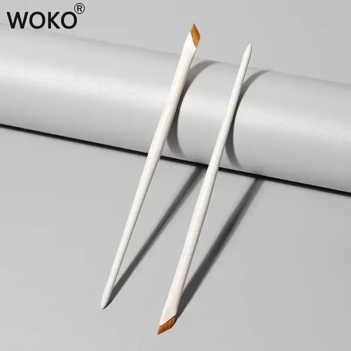 Brosse Eyeliner à lame améliorée, brosse à sourcils plate Ultra fine à Angle fin, pinceaux de maquil