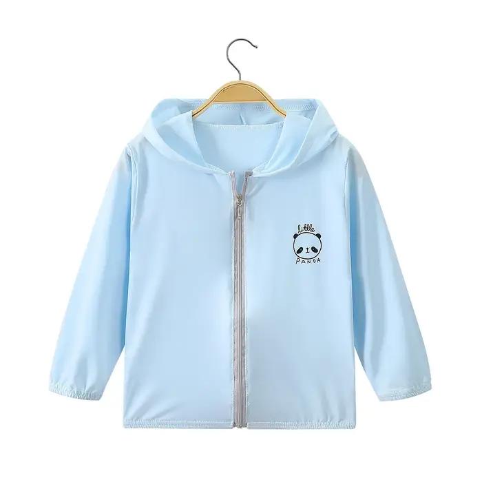 Vêtements d'été pour garçons et filles, Protection solaire UV, veste fine à capuche pour enfants, ch