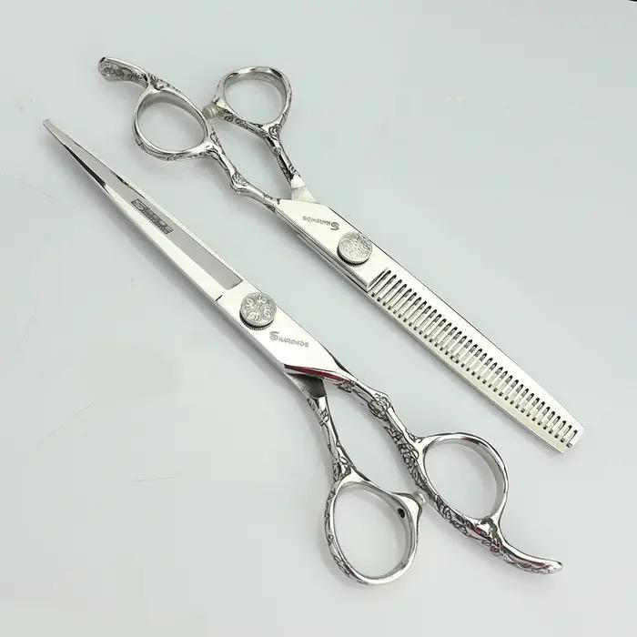 Ciseaux de coiffure professionnels originaux, ciseaux à effiler, acier inoxydable 6/7 pouces, outil