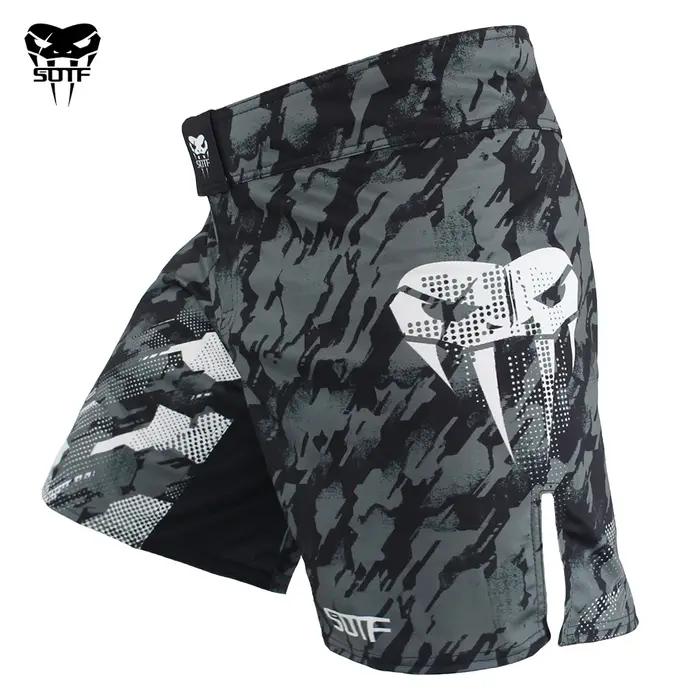 SOTF mma adultes serpent vénitien Camouflage hommes femmes short de boxe géométrique tigre Muay Thai