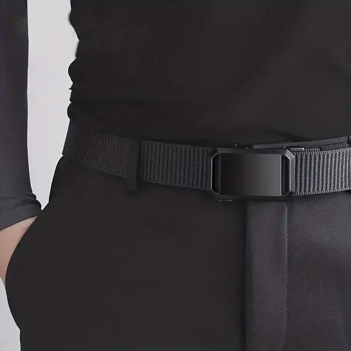 Nouvelle ceinture à boucle automatique, vêtements de travail tactiques en toile, pantalons d'entraîn