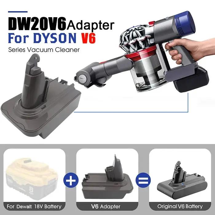Adaptateur de batterie Li-ion MT18V6 MIL18V6 DW20V6 pour Makita BL1830 pour Milwaukee pour Dewalt ad