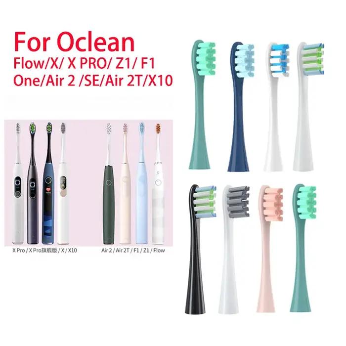 Pour Oclean Flow/X/ X PRO/ Z1/ F1/ One/ Air 2 /SE têtes de brosse doux DuPont sonique brosse à dents