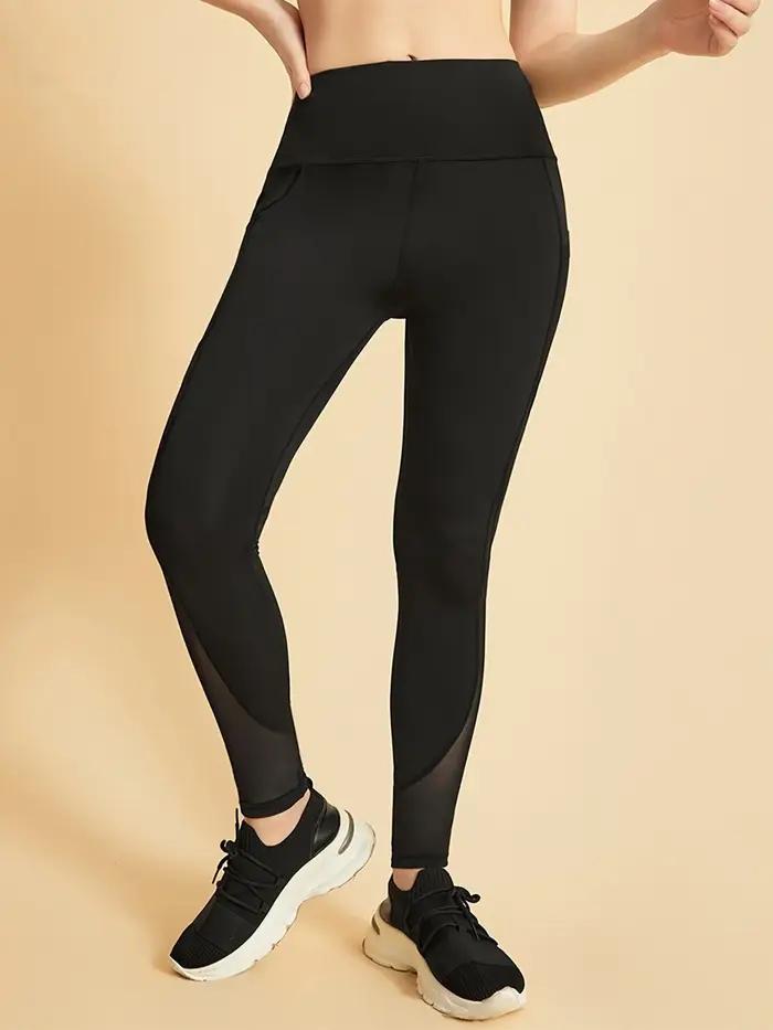 Leggings de levage de fesses pour femmes, pantalons de sport taille haute à séchage rapide avec cein