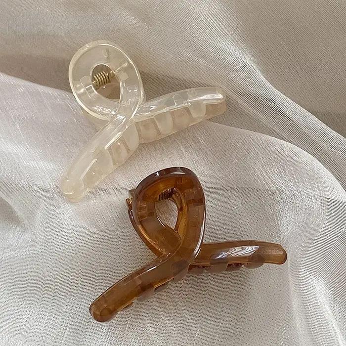 Mini pinces à cheveux en MSI pour femmes, pince requin, pince à frange, demi-cravate douce, vêtement