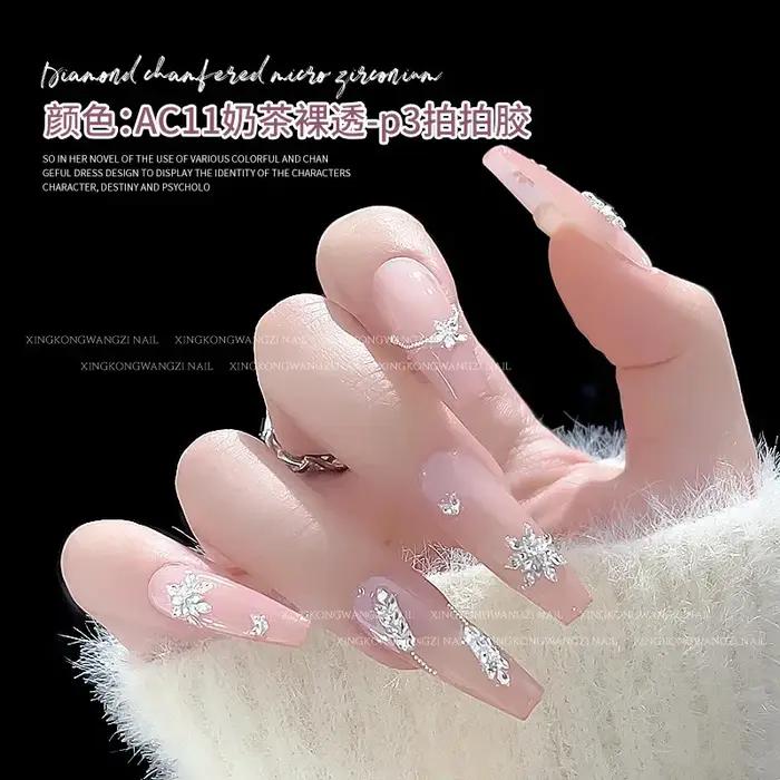 Mini diamant scintillant pour décorations d'ongles, strass 3D, cristal de luxe, Zircon, breloques po
