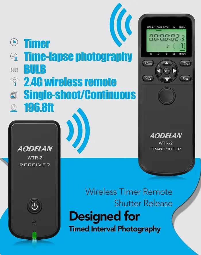 Minuterie de caméra WTR-2, intervalomètre à distance, déclencheur pour Nikon 10 broches Z8 Z9 D6 D5