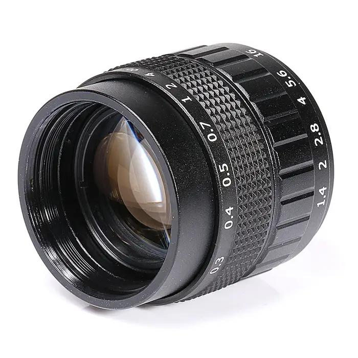 Objectif CCTV 50mm F1.4 APS-C + anneau d'adaptation + 2 anneaux Macro pour sony Fuji NIKON1 Canon EO