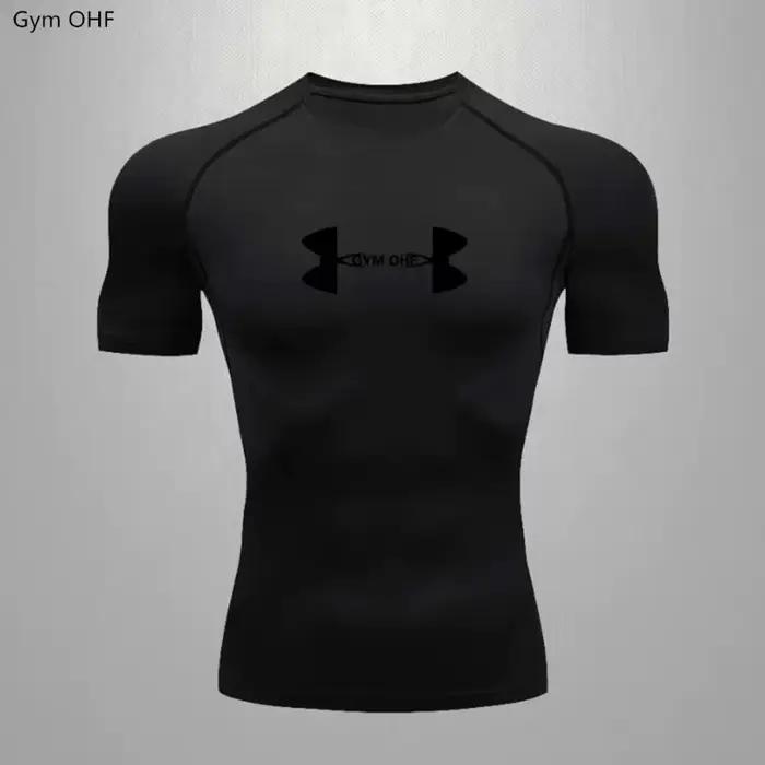 Maillot d'entraînement de boxe d'été à manches courtes pour hommes, vêtements de sport, sweat-shirt