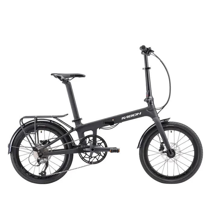Vélo pliant en Fiber de carbone 20 pouces pliable avec freins à disque ultralégers Shimano 9s pliant