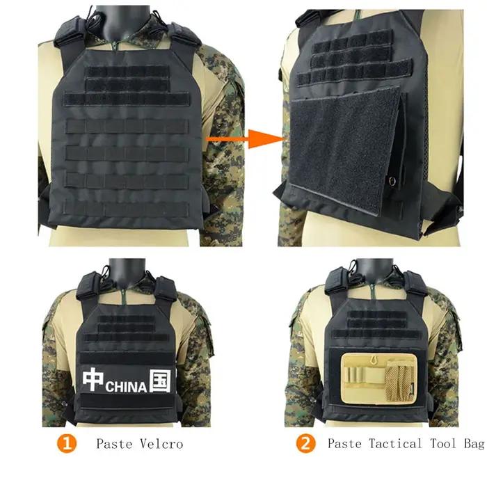 Gilet tactique en Nylon 1000D, nouveau Style, Patch Molle, panneau adaptateur, convertisseur à croch