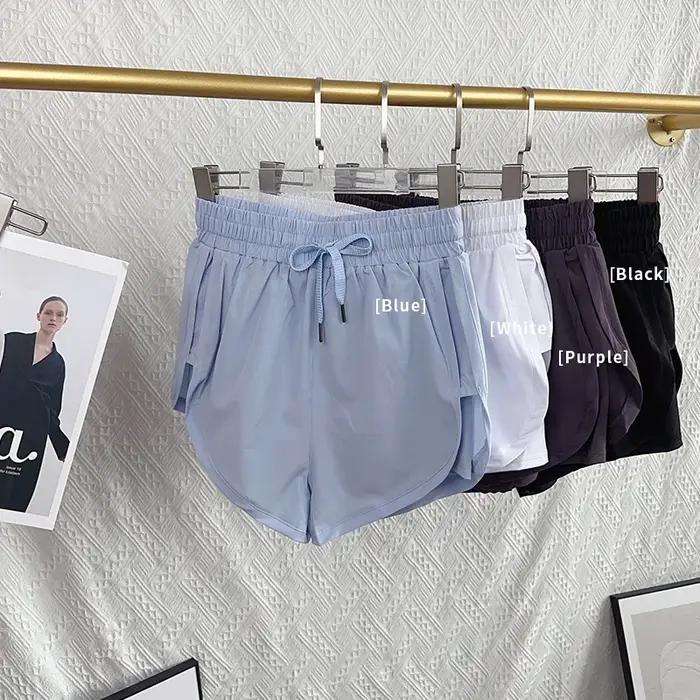 Short de sport de Yoga pour femmes, taille haute, Double couche, séchage rapide, respirant, athlétiq