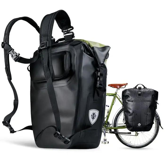 Rhinowalk – sac de vélo 100% étanche, grande capacité de 27l, multifonctionnel, porte-bagages arrièr