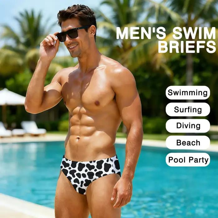 Nouveauté : Maillot de bain sexy pour homme à imprimé vache, léger et confortable, idéal pour la pla