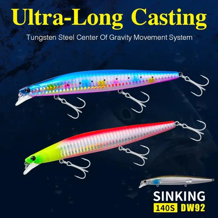 TSURINOYA Stinger 140S leurre de pêche coulant vairon DW92 140mm 26g bar d'eau salée Ultra longue co