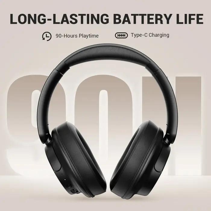 Oneodio EKSA V16 casque sans fil Bluetooth 5.3 sur l'oreille casque avec micro Mode basse/Pop hi-res