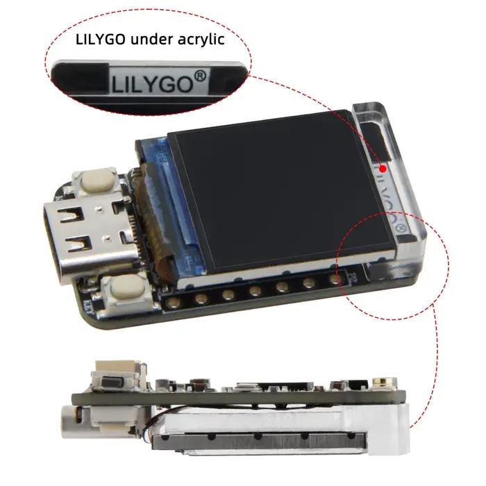 LILYGO® T-QT V1.1 ESP32-S3 GC9107 Panneau de développement de Module d'affichage LCD, T-QT pouces, V