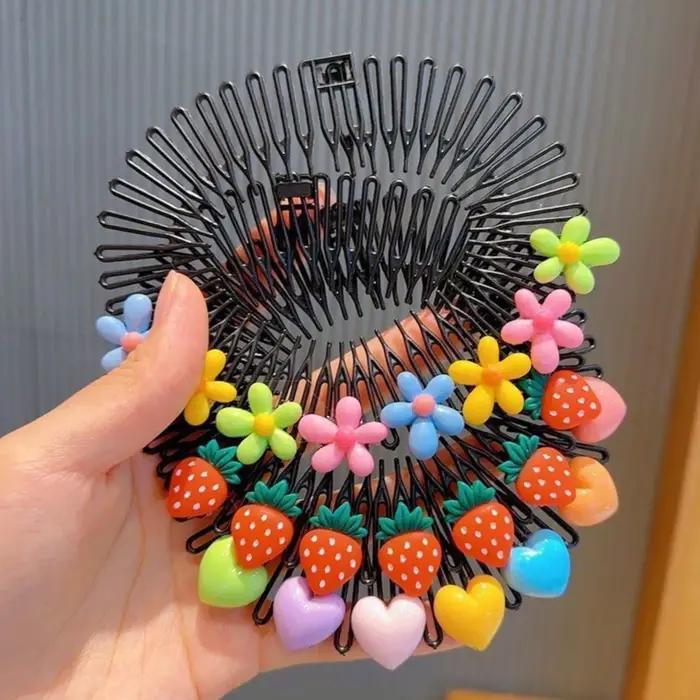3 pièces d'accessoires pour cheveux pour filles, style Y2K, avec peignes étoiles colorés, bandeaux,