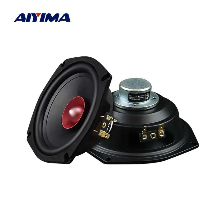 AIYIMA 2 pièces 5.25 pouces Hifi gamme complète haut-parleurs unités 4 8 Ohm 40W NdFeB aimant Loudsp