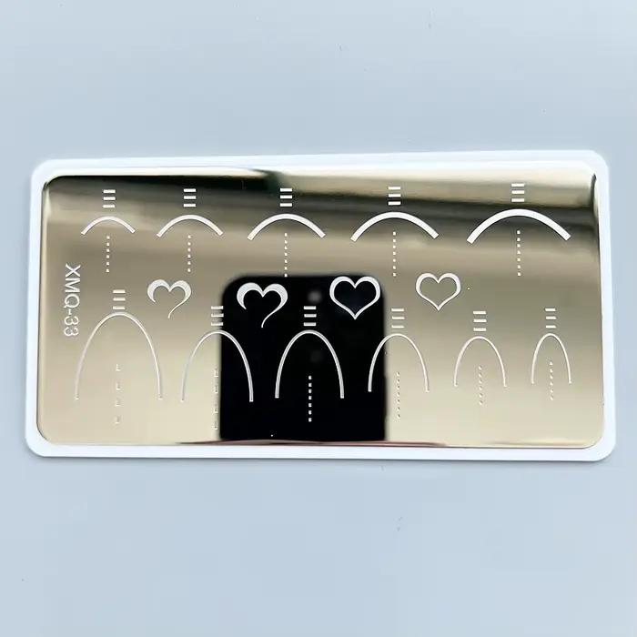 XMQ Nail Art Plaque d'estampage Designs français
