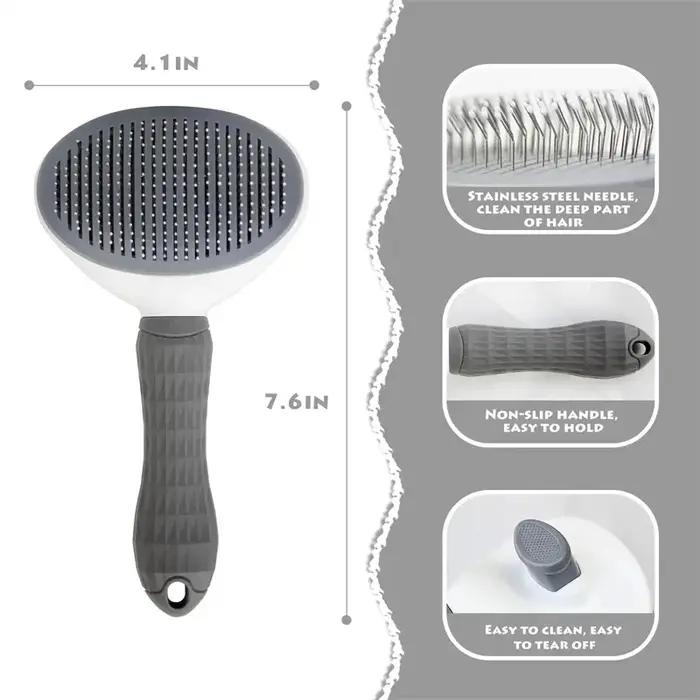 Peigne autonettoyant pour animaux de compagnie, brosse pour chat, épilation pour animaux de compagni
